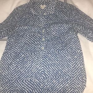 J Crew popover blouse